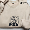 Anime Embroidered Sweatshirt, Anime Embroidered Crewneck, Brand Anime Embroidered Hoodie, Anime Gift, Embroidered Gift