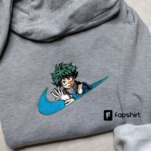 Anime Custom Embroidered Shirt, Custom Anime Embroidered Crewneck, Anime Custom Embroidered Crewneck, Best-selling Custom Embroidered Sweatshirt