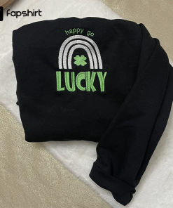 Happy Go Lucky Embroidered Sweatshirt| Y2K Style…