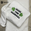 Happy Go Lucky Embroidered Sweatshirt| Y2K Style Embroidered Crewneck| St. Patty’s Day- Patrick’s Day- holidays- march- leprechauns