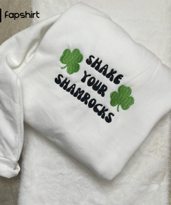 Shake Your Shamrocks Embroidered Sweatshirt| Y2K Style…