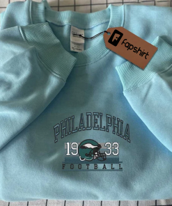 Philadelphia Football Logo Embroidered Sweatshirt, Best USA…