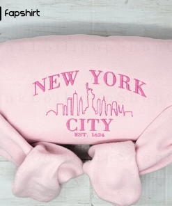 New York Sweatshirt, New York City Embroidered…