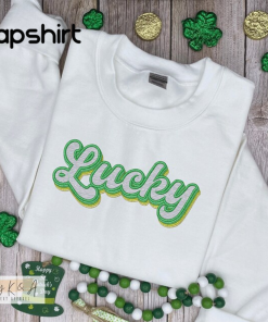 Lucky Retro Sweatshirt, St. Patrick’s Day Custom…