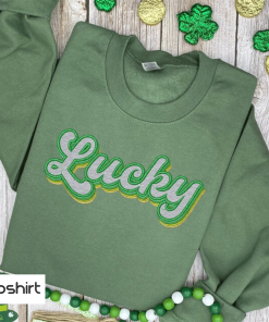 Lucky Clover Sweatshirt, St. Patrick’s Day Custom…