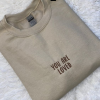 Be a Kind Human Embroidered Sweatshirt Embroidered Crewneck