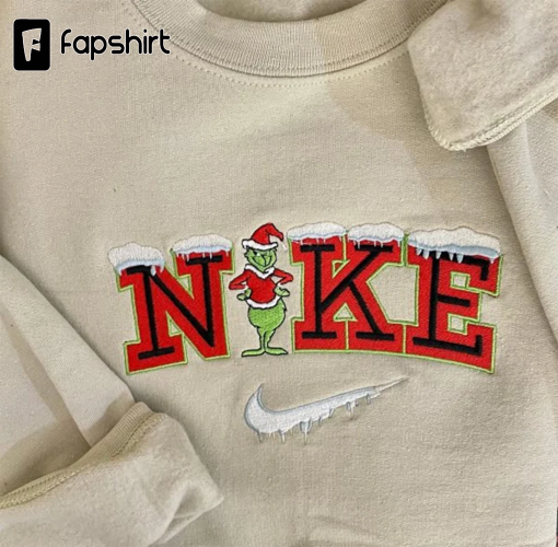 Grinch Swoosh Christmas sweatshirt