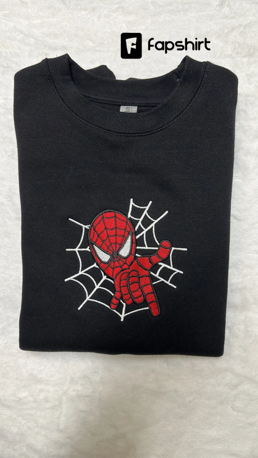 Spiderman Embroidered sweatshirt, Birthday Gift, Gift for Her, Marvel Hoodie, Custom Sweatshirt, Birthday Gift, Gift for Him, Birthday Party