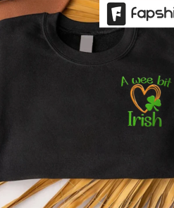 Irish Embroidered Sweatshirt, Embroidered Crewneck, A wee…