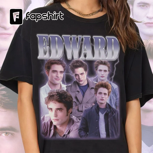 Edward Cullen Vintage 90s Bootleg Classic Graphic Tshirt | Robert Pattinson Retro Bootleg Rap Shirt | Twitlight Movie Graphic Homage Tshirt