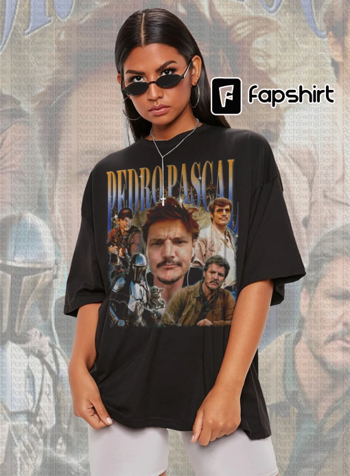 PEDRO PASCAL Shirt, Actor Pedro Pascal Shirt Retro 90s, Javier Peña, Narco Pedro Pascal Fans Gift, Pedro Pascal Tribute Celebrity Shirt