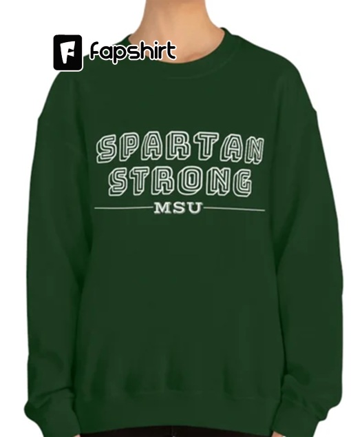 Spartan Strong Michigan State University MSU College Crewneck Sweatshirt