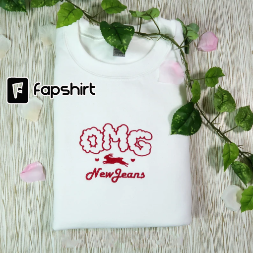 OMG NEWJEANS KPOP Embroidered T-shirt Sweatshirt Crewneck