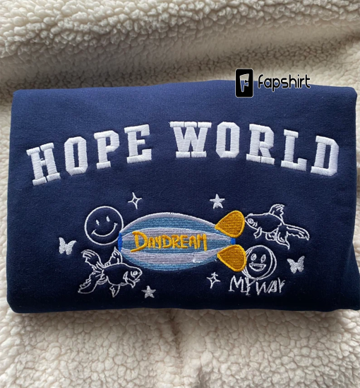 Hope World Daydream Kpop Inspired Soft Crewneck Sweatshirt Embroidered Fan Made