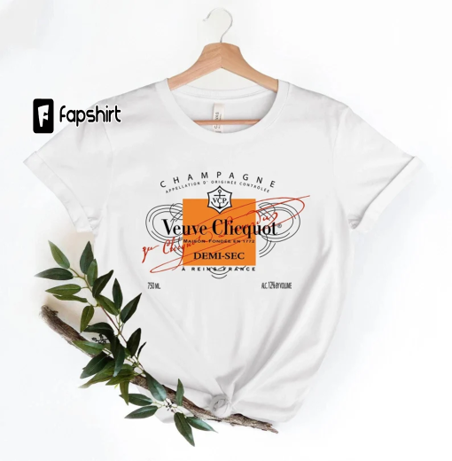 Champagne Veuve Rose Sweatshirts, Champagne Veuve Rose Shirt, Champagne Tennis Club T-shirt, Orange Champagne Rosé Label Shirt