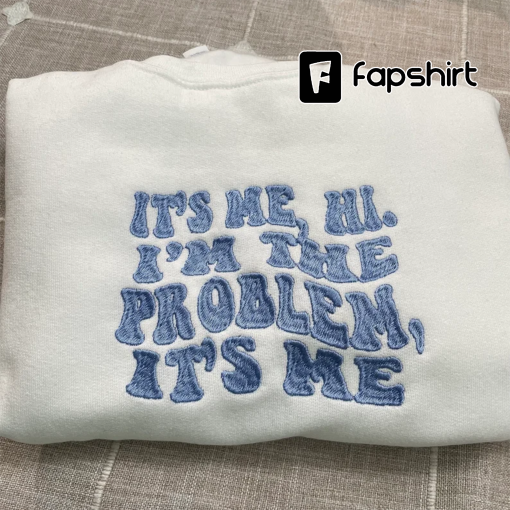 Anti-Hero Embroidered| Y2K Style Embroidered Crewneck| Sweatshirt| I’m the problem – Music Merch – Gift For Women – Vintage