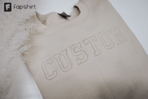 Custom Embroidered Sweatshirt, Embroidered Sweatshirt