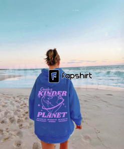 Create a kinder planet hoodie- Oversized Hoodie,…