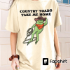 The Wizard Comfort Colors Oversized TShirt, Frog Tarot Card Shirt, Trendy Goblincore Clothing, Witchy Cottagecore Tee, Tarot Lover Gift