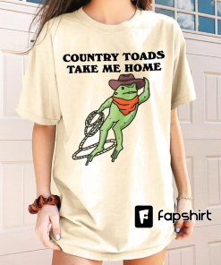 Cowboy Frog Tshirt, Funny Western Froggy Shirt,…