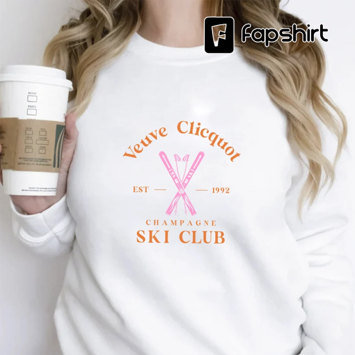 Vueve Clicquot Sweatshirt | Ski Club Sweatshirt | Ski Sweatshirt | Country Club | Ski Club | Preppy Crewneck