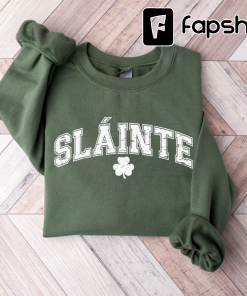 St Patrick’s Day Slainte Irish Sweatshirt, Irish…