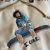 J. Cole Crewneck Embroidered Sweatshirt; Trendy Sweatshirt| J Cole Sweatshirt| Streetwear Hoodie| Gift Ideas