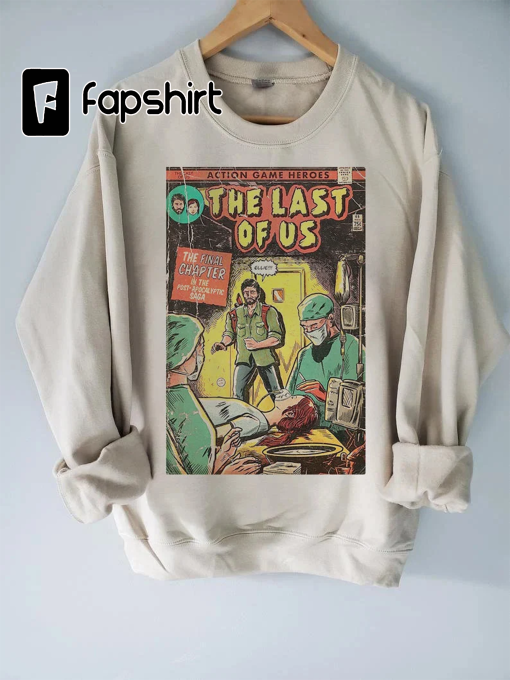 The Last of Us – Ending comic cover fan art Poster vintage Shirt, Sweatshirt, hoodie, The Last of Us Style Comic Tees, Gaming shirt