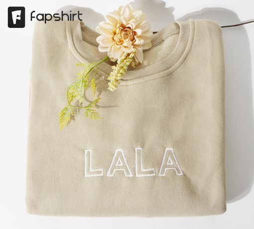 Little Plant Leaves Embroidered Crewneck