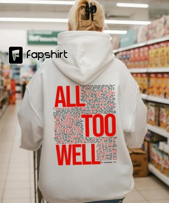 All Too Well Shirt, Taylor Vintage Sweatshirt,…