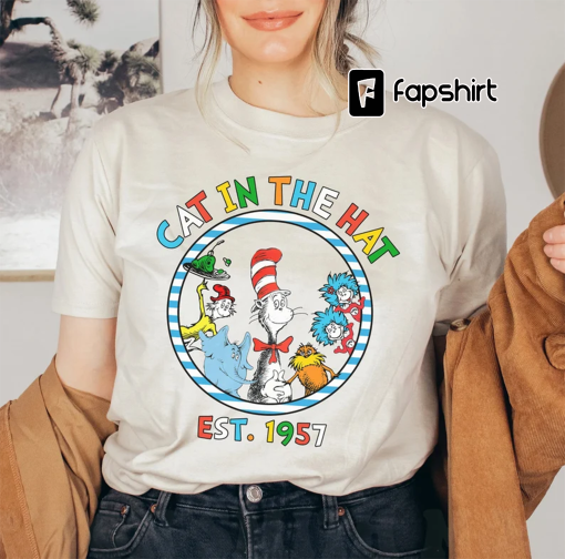 Dr Seuss Shirt, Dr Seuss Cat In The Hat EST. 1957 Shirt In a World You Can Be Anything Tshirt, Dr. Seuss Be Kind Shirt, Teacher Tee