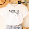 Agust D Shirt, Agust D World Tour Shirt, Suga Fan Gift, Agust D Concert Shirt, Min Yoongi Shirt, Suga Shirt, Army Friend Gift, Kpop Shirt