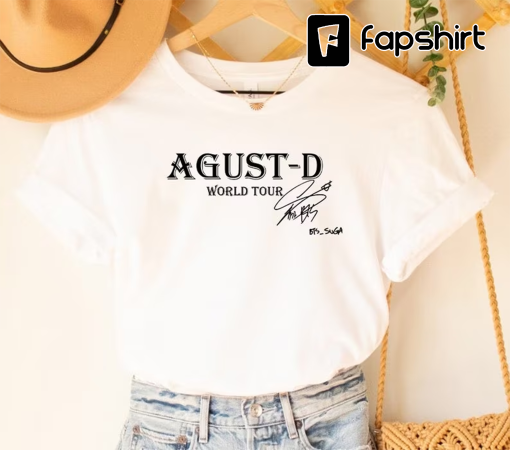 Agust D Shirt, Agust D World Tour Shirt, Suga Fan Gift, Agust D Concert Shirt, Min Yoongi Shirt, Suga Shirt, Army Friend Gift, Kpop Shirt