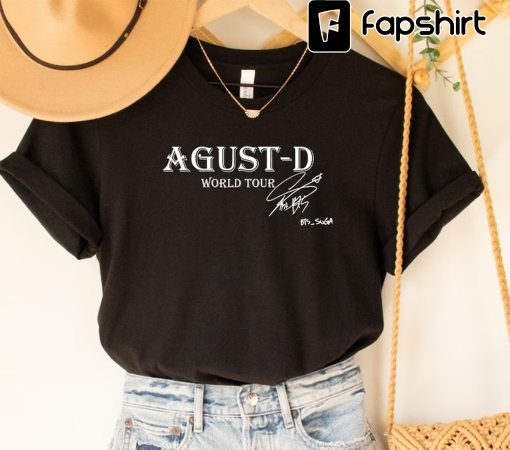 Agust D Shirt, Agust D World Tour Shirt, Suga Fan Gift, Agust D Concert Shirt, Min Yoongi Shirt, Suga Shirt, Army Friend Gift, Kpop Shirt