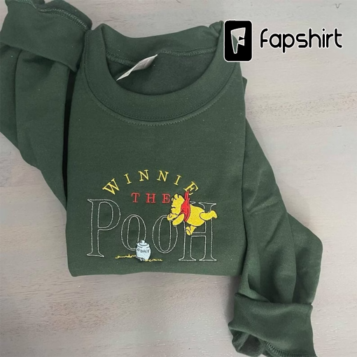 Winnie the Pooh Embroidered sweatshirt; Winnie the Pooh crewneck; gift for her/him custom embroidery crewneck