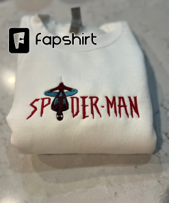 Spiderman Crewneck, Spiderman Sweatshirt, Spiderman embroidered sweatshirt,…