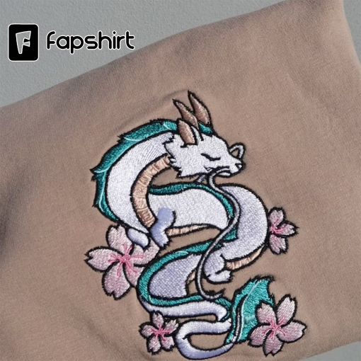 Embroidered Dragon Sweater | Spirited dragon hoodie | Gift Idea | Anime Inspired | Sweater Weather | Anime Design Sweater