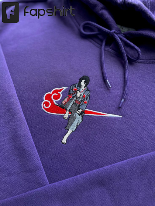 Itachi hoodie akatsuki anime machine Embroidery