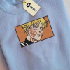 Ak.i Embroidered Sweatshirt, Chainsa.w Man Anime Embroidered Sweatshirt, Anime Sweatshirt, Best Anime Embroidered Crewneck