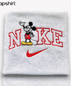 Vintage Mickey N1ke Embroidered Sweatshirt