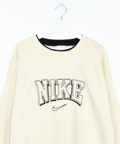 VINTAGE N1KE BEIGE BOOTLEG EMBROIDERY SWEATSHIRT