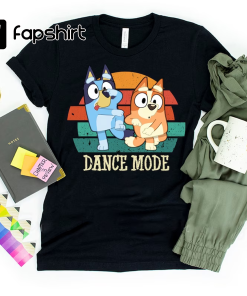 Personalized Bluey Family Shirt, Dance mode dad…