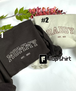 Mommy/Daddy Embroidered Crewneck Sweatshirt – Mother’s day…