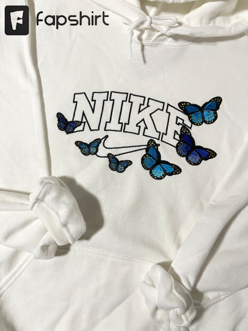 Vintage Swoosh Butterfly Patch Embroidery Sweatshirt/Sweater