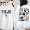 Personalized Boho Cow Skull Shirt, Howdy shirt, Country Music Shirt, Cowgirl Shirt, Bull Skull Shirt, Southwest, Wallen Western Sweatshirt