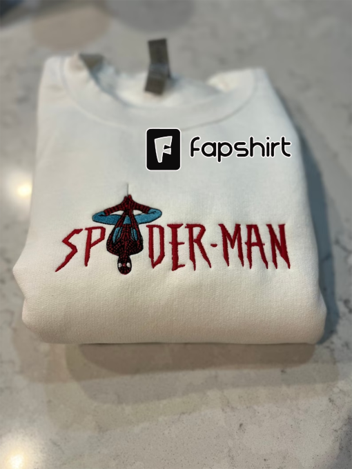 Spiderman Crewneck, Spiderman Sweatshirt, Spiderman embroidered sweatshirt, Vintage sweatshirts, No Way home sweatshirt, Birthday