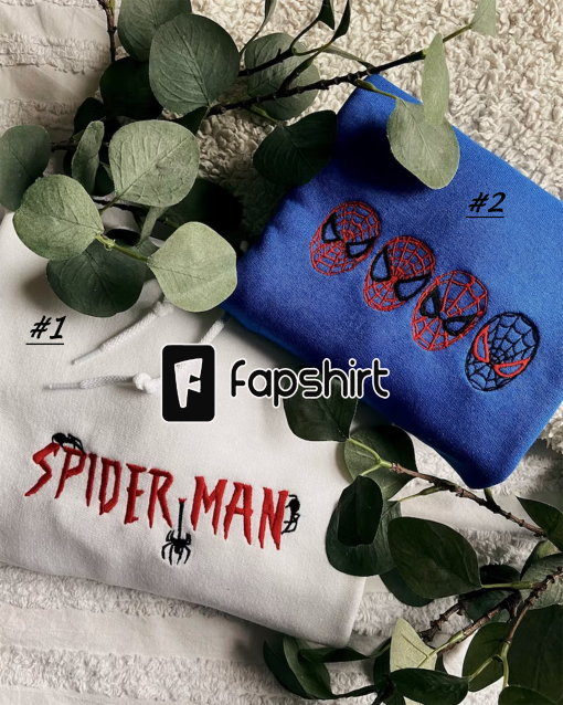 ADULT Spiderman inspired embroidered sweatshirt – hoodie – comic character