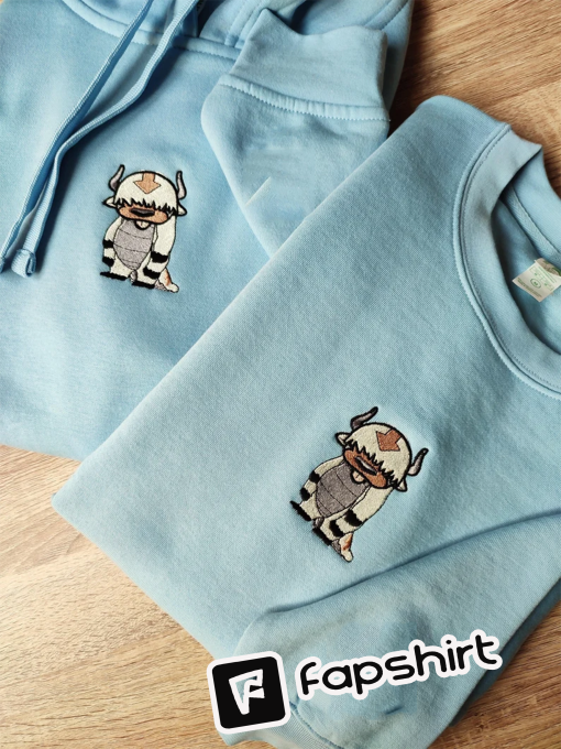 Embroidered Lovely Avatar Character embroidered Sweatshirt