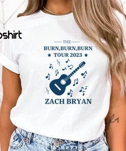 American Burn,Burn,Burn Tour 2023 Printed Front-Back shirt,Zach…