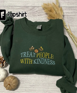 Treat People with Kindness Embroidered sweatshirt; TPWK…